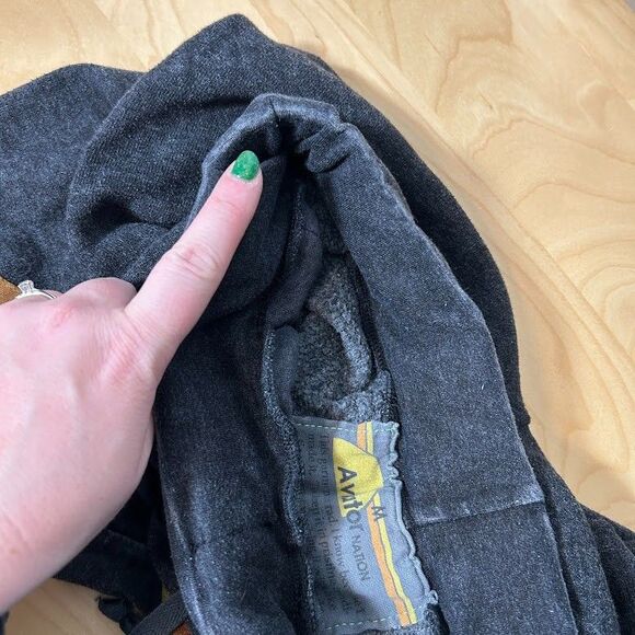 Aviator Nation Sweatpants Joggers M Gray Rainbow Stripe Mountain Pockets - Picture 11 of 13